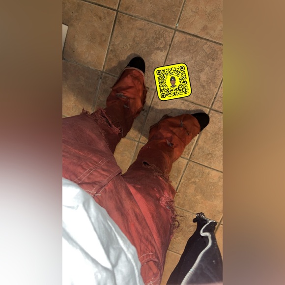 🔥 Blood Fade Flare Stacks (1 of 1) – Sz 30 🔥 - Picture 1 of 7